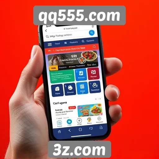 Experiência de usuário no qq555.com em dispositivos móveis